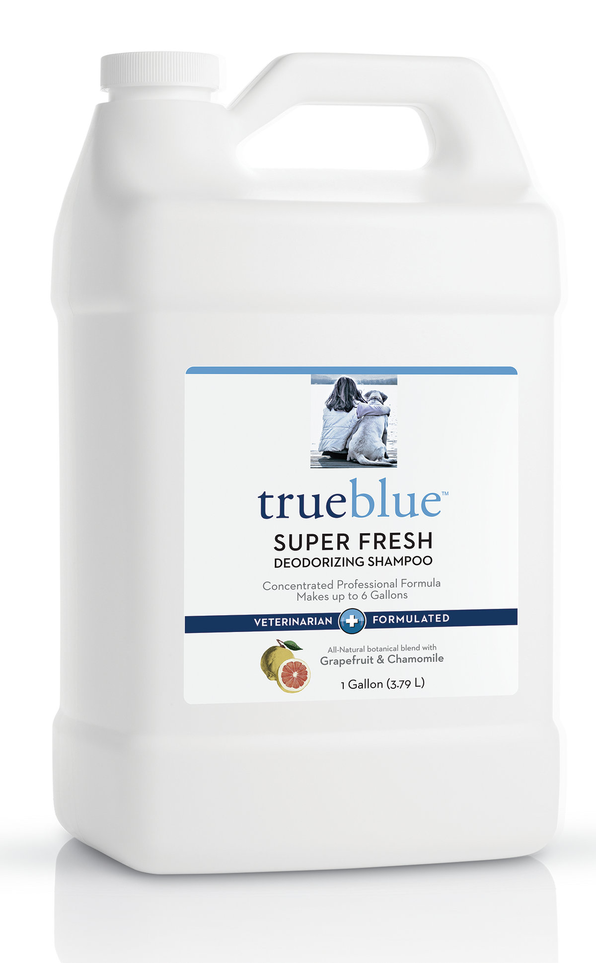 TrueBlue Super Fresh Dog Shampoo Concentrated Professional Formula 1 Gallon TrueBlue Pets